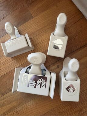 All 4 for one price. Martha Stewart Craft Punches - Cupcake & Gift Designs